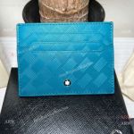 High-quality Mont Blanc Extreme 3.0 Blue Leather Card Holder